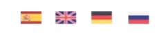 idiomas en español, inglés, aleman y ruso